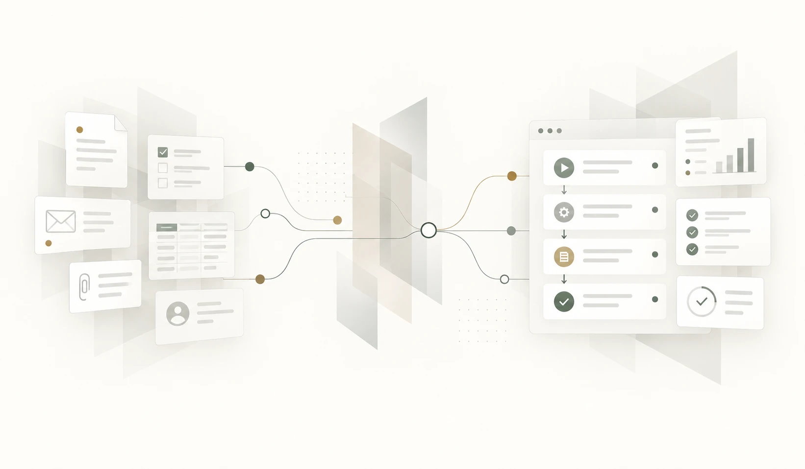Business workflow automation replacing repetitive manual processes